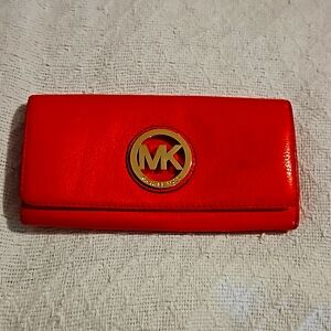 Michael kors orange wallet